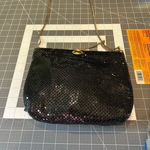 Vintage Black Mesh Evening Bag